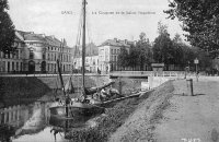 carte postale ancienne de Gand La Coupure et le Salon Napoléon