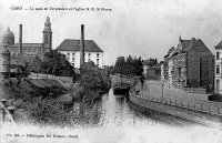 postkaart van Gent Le Quai de Terplaeten et l'église N-D. St Pierre