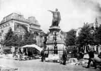 carte postale ancienne de Gand Marché du vendredi