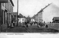 carte postale ancienne de Grammont Porte d'Audenarde
