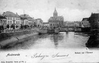 carte postale ancienne de Audenarde Ecluse sur l'Escaut