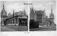 carte postale ancienne de Audenarde La Gare