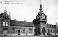 postkaart van Oudenaarde La gare du chemin de fer