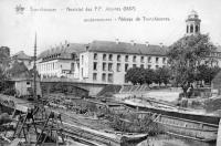 postkaart van Drongen Noviat des P.P Jésuites anciennement Abbaye de Tronchiennes