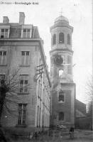 carte postale ancienne de Tronchiennes Beschadigde kerk