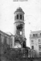 carte postale ancienne de Tronchiennes Puinen der kerk