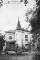 carte postale ancienne de Waarschoot Villa van Ackere - Rose Bud - Facade avant