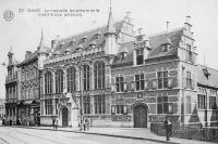 carte postale ancienne de Gand La nouvelle boucherie et le marché aux poissons