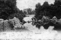 carte postale ancienne de Gand Vue du Parc