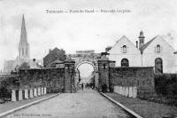 carte postale ancienne de Termonde Porte de Gand - Nouvelle Coupure