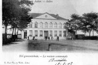 carte postale ancienne de Aalter La maison communale