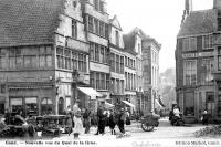 carte postale ancienne de Gand Nouvelle vue du Quai de la Grue