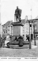 postkaart van Zottegem Statue du Comte d'Egmont