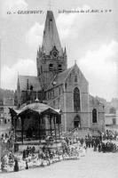 carte postale ancienne de Grammont La procession du 15 août