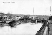 carte postale ancienne de Grammont L'écluse