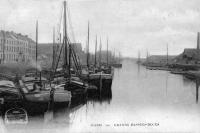 carte postale ancienne de Gand Grands Bassins - Docks