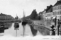 carte postale ancienne de Gand Canal de Bruges