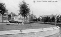 carte postale ancienne de Louvain La Dyle et l'avenue du roi Albert.