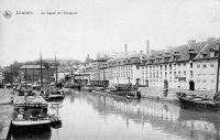 carte postale ancienne de Louvain Le Canal et l'EntrepÃ´t