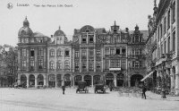 postkaart van Leuven Place des Martyrs (côté ouest)