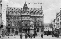 carte postale ancienne de Hal L'Hôtel de Ville