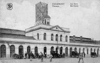 carte postale ancienne de Tirlemont La Gare