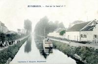 carte postale ancienne de Ruisbroek Vue sur le Canal