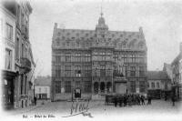 carte postale ancienne de Hal Hôtel de ville