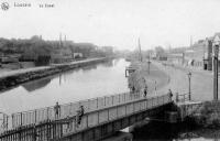 carte postale ancienne de Louvain Le canal