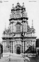 carte postale ancienne de Louvain Eglise Saint Michel