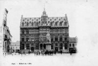 carte postale ancienne de Hal Hôtel de ville