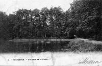 carte postale ancienne de Tervueren Un coin de l'étang