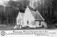 carte postale ancienne de Tervueren Maisons espagnoles dans le parc