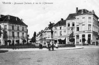 carte postale ancienne de Vilvorde Monument Portaels et rue de l' Harmonie