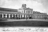 carte postale ancienne de Tirlemont La Gare