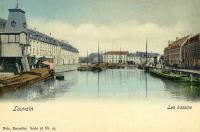 carte postale ancienne de Louvain Les bassins