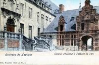 carte postale ancienne de Louvain Escalier d'honneur à l'abbaye de Parc