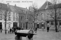 carte postale ancienne de Diest Marché au bétail