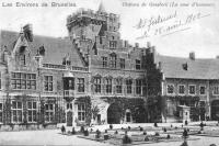 carte postale ancienne de Gaesbeek Château de Gaesbeek (La cour d'honneur)