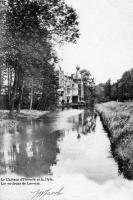 carte postale ancienne de Heverlee Le Château d'Heverlé et la Dyle