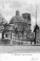 carte postale ancienne de Montaigu Eglise côté droit.