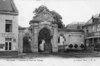 carte postale ancienne de Tervueren L'Entrée du Parc au Village