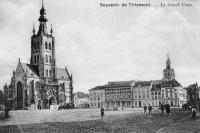 carte postale ancienne de Tirlemont La Grand'Place