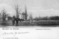 carte postale ancienne de Vilvorde Etablissement d'Horticulture