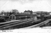 carte postale ancienne de Diest La Gare