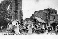 carte postale ancienne de Diest Ruine de l'église Saint Jean
