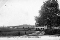 carte postale ancienne de Diest Paysage hors de la porte de Louvain