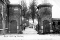 carte postale ancienne de Diest Porte de Sichem