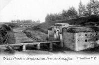 carte postale ancienne de Diest Fossés et forttifications - Porte de Schaffen