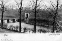 carte postale ancienne de Diest Porte de Hasselt